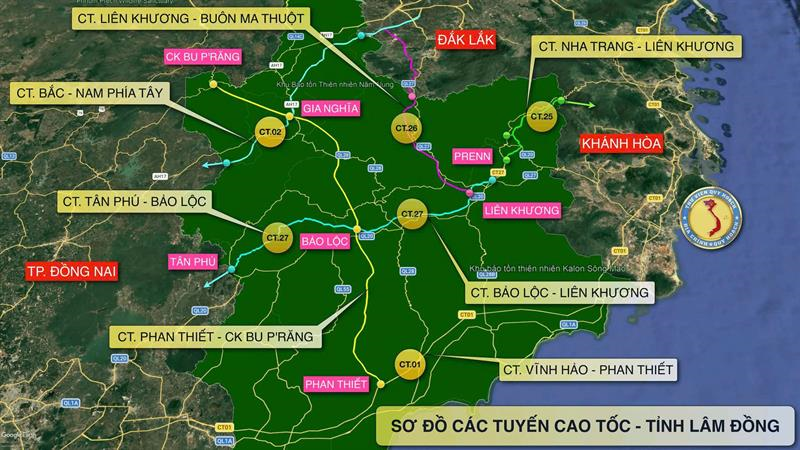 Những Tuyến Cao Tốc Theo Quy Hoạch Của Tỉnh Lâm Đồng Thời Kỳ 2021-2030, Tầm Nhìn Đến Năm 2050