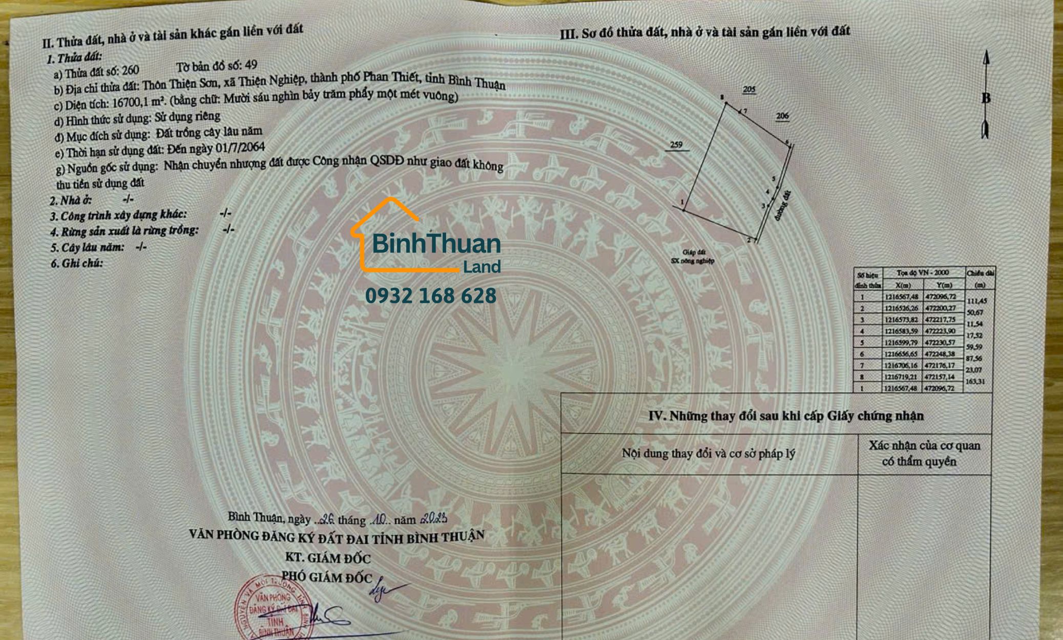 ĐẤT THIỆN NGHIỆP GIÁ RẺ, GẦN KHU DU LỊCH QUỐC GIA MŨI NÉ, SÂN BAY PHAN THIẾT